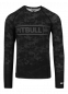 Preview: PitBull Rashguard Langarmshirt Hex Camo Hilltop schwarz